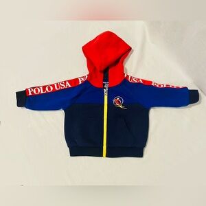 Ralph Lauren Polo Ski USA Baby Boy Hoodie size 3M
